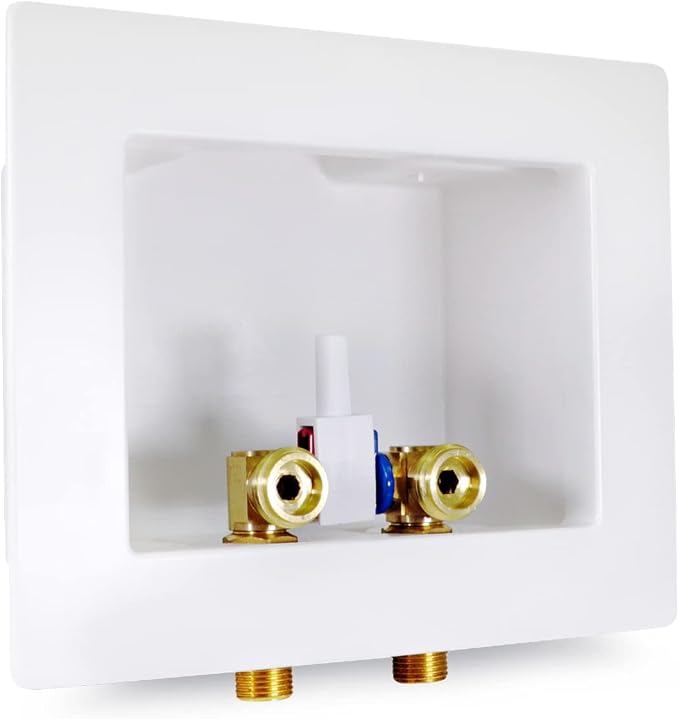 Highcraft Washing Machine Outlet Box Dual Drain, 1/2" Sweat/MIP Connection by Highcraft