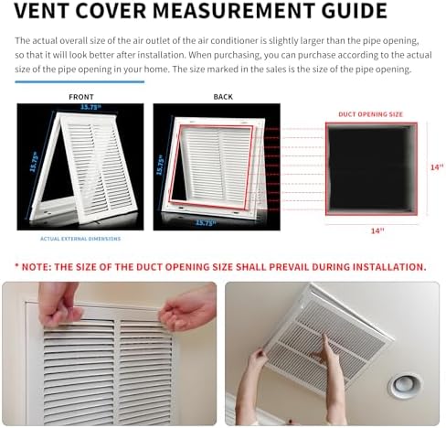 14×14 Return Air Grille Return Vent Cover - Image 6