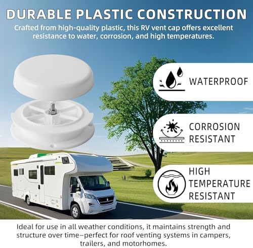 Mushroom Style RV Roof Vent Cap - Image 3