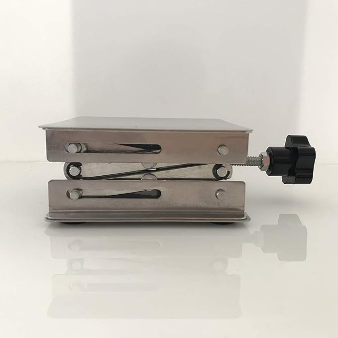 LabZhang 4" x4" Stainless Steel Lab Jack Scissor Stand Platform Lab Lift | Lab - Image 5