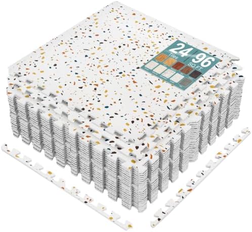 Sorbus Wood Grain Floor Tiles Foam Mat EVA Interlocking Mats Tile 3/8-Inch by Sorbus