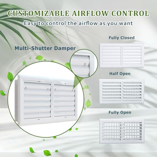 16x8 Inch Air Vent Covers, Air Return Vent Cover Grill - Image 4