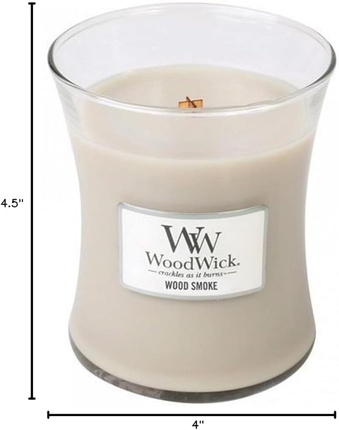 WoodWick Wood Smoke Hourglass Candle 9.7 oz. Medium Fall Candle - Image 4
