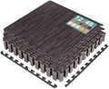 Sorbus Wood Grain Floor Tiles Foam Mat EVA Interlocking Mats Tile 3/8-Inch by Sorbus