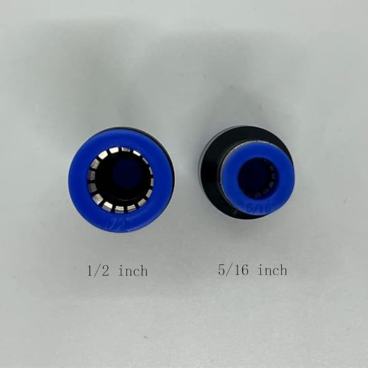 zjxed 1/2" OD x 5/16" OD Pneumatic quick Connector Push to Connect fittings - Image 2