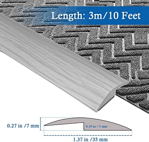 FONUNO Carpet Transition Strip Self Adhesive Floor Transition Strip - Image 2