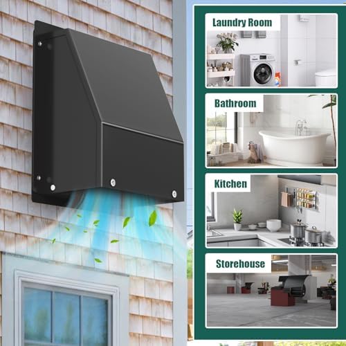 10 Inch Hooded Wall Vent Cover - Image 5