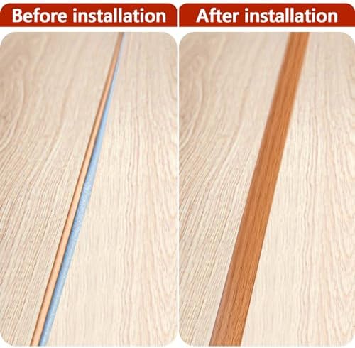 ToLanbbt 3.3Ft Floor Transition Strip Self Adhesive Carpet to Tile Floor Edging - Image 5