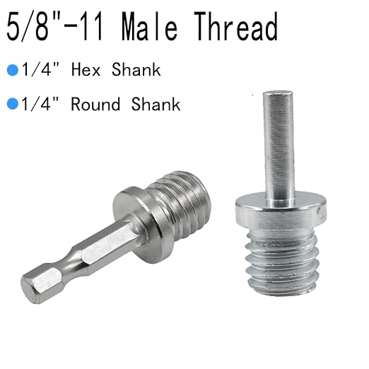 6" Backing Plates & 1/4" Connecting Rod Hex Shank | 5/8"-11 Thread, Hook & Loop - Image 5