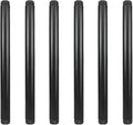 6 Pack 1/2" × 10" Pre-Cut Black Metal Pipe, Industrial Steel Fits Standard Half by GeilSpace