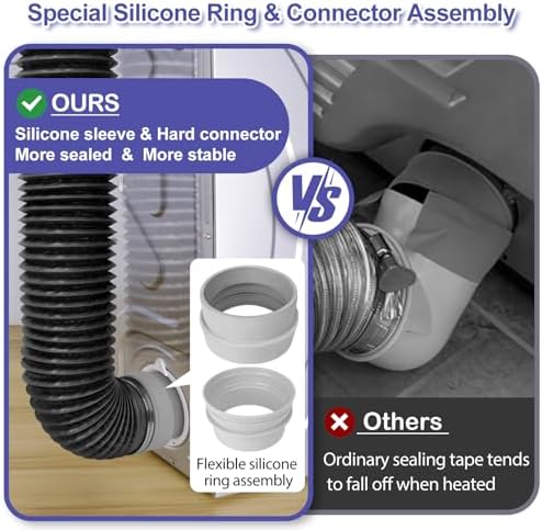 Upgraded 3 in 1 Dryer Vent Kit, include Dryer Vent Hose - Image 4