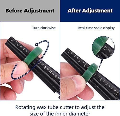 Wax Ring Sizer Ring Wax Tube Carving Jewelry Wax Ring Blade Enlarging Wax Tube - Image 2