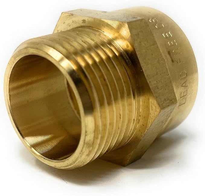 Cascada Lead-Free Brass Adapter, G Thread British BSPP Male to NPT Female |) - Image 6