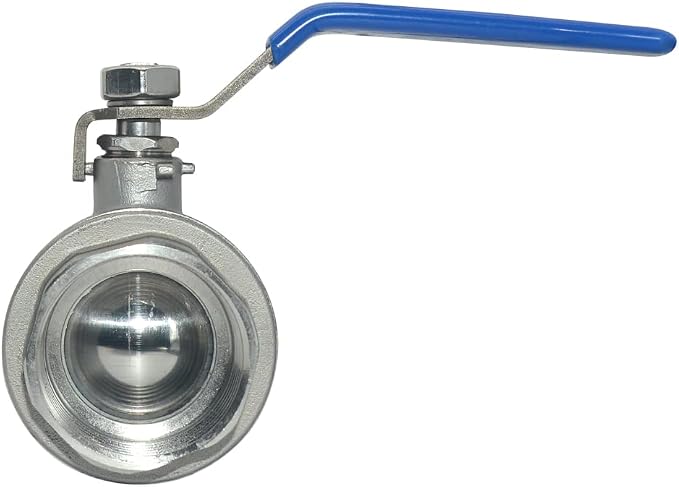 DAN SPEED 1-1/4" Female 316 Stainless Steel Full Port Ball Valve Vinyl Handle - Image 6
