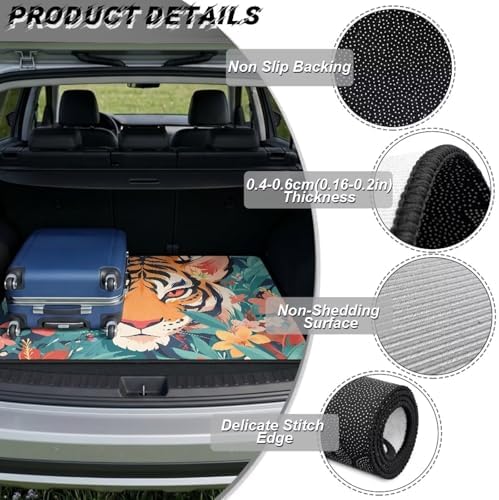 Tiger Floral Universal Cargo Liner Gardening Trunk Mat Waterproof Cargo Liner - Image 6