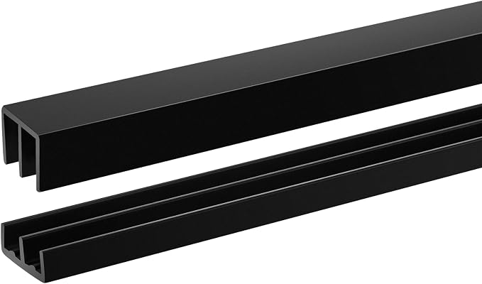 1 Set 4 ft Long Plastic Sliding Cabinet Door Track Hardware Set by Landical