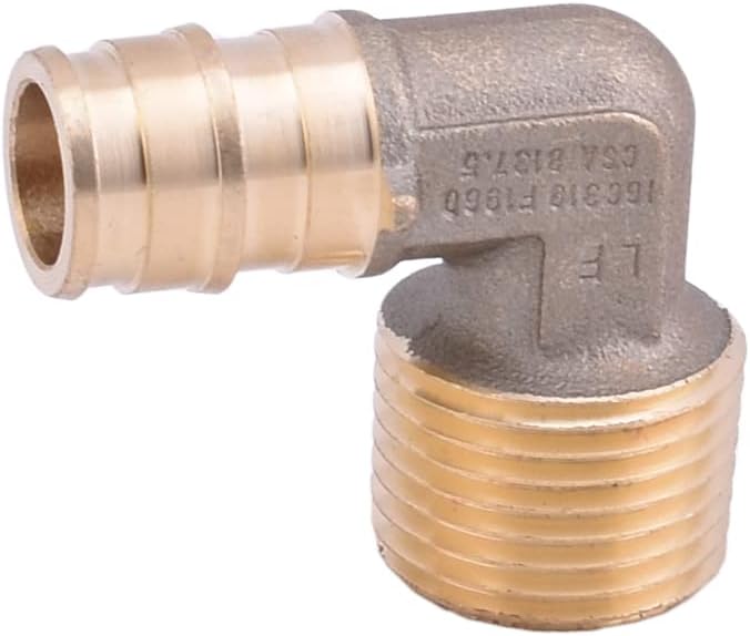LD Valve-Pex A Fitting 1/2-in ProPex x 1/2-in MPT Brass Elbow - Image 2