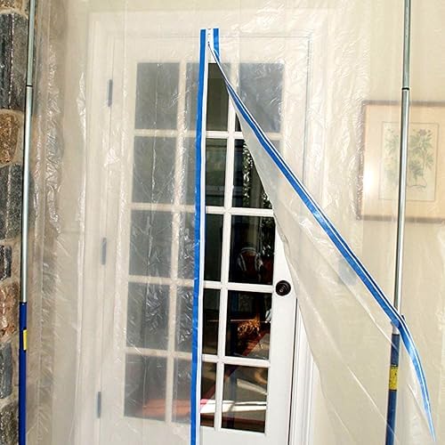 ZIP-UP 84" x 3" Poly Zipper Door Twin Pack, Self Adhesive, Tight Seal - Image 4