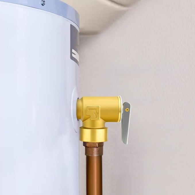 GASHER 1PCS Brass Temperature Pressure Relief Valve - Image 6