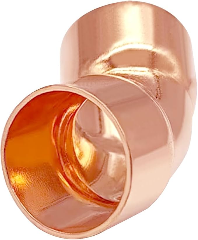 10 Pack 1/2" C x C Copper 45 Degree Elbow, Sweat Solder Pipe Fitting | Premium - Image 6