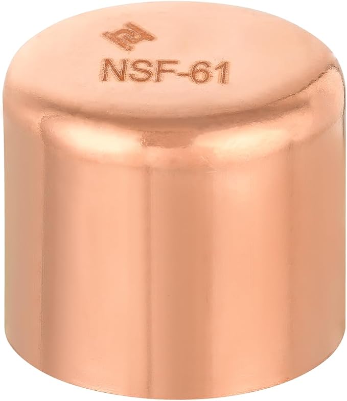 1 Piece EFIELD 1-1/4-inch Solder Copper Pipe End Cap | Copper Plumbing Fittings by EFIELDPEXTUBING