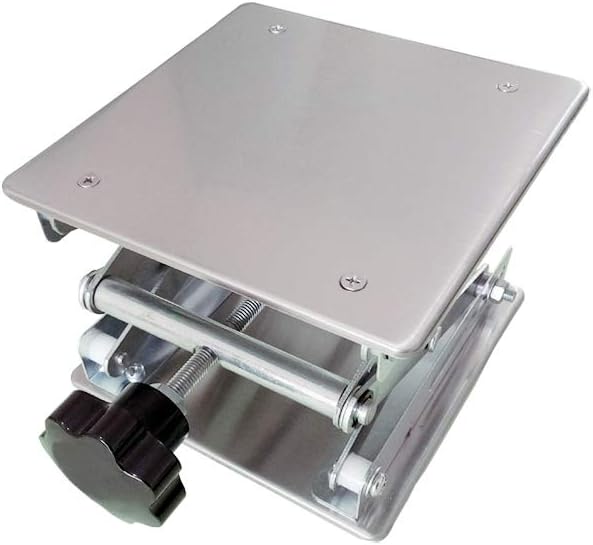 LabZhang 8" x8" Stainless Steel Lab Jack Scissor Stand Platform | Lab Lift by Labzhang