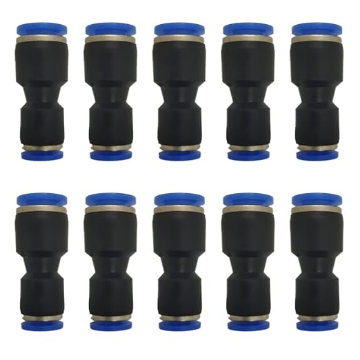 zjxed 1/4" OD x 5/32" OD Pneumatic quick Connector Push to Connect fittings by ROZESAZZ
