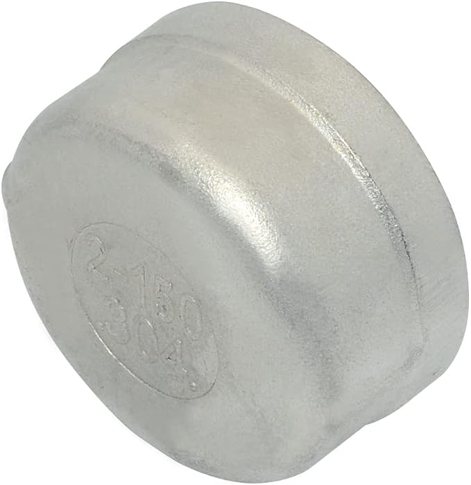 2" Cap, NPT Female Threaded Cast Pipe Fitting, Stainless Steel 304 - Image 4
