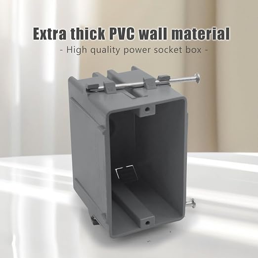New Work Electrical Nail Outlet Box, 18 cu in, 12 Pack | Designed - Image 2