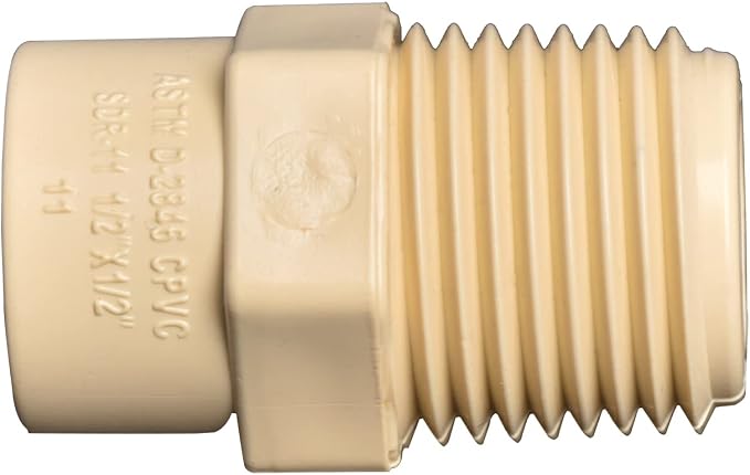 1/2" 10pcs CPVC Male Adapter Fittings Coupling Male Thread to Slip - Image 2