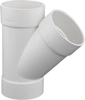 3" PVC 45 Degree Wye DWV Sanitary Y-TEE Street Drain Waste white | Vent PVC by Unknown