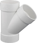 1.5" PVC 45 Degree Wye DWV Sanitary Y-TEE Street Drain Waste white | Vent PVC by Unknown