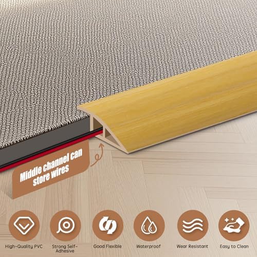 Floor Transition Strip Door Threshold 39" Floor Transition Reducer Trim on The - Image 3