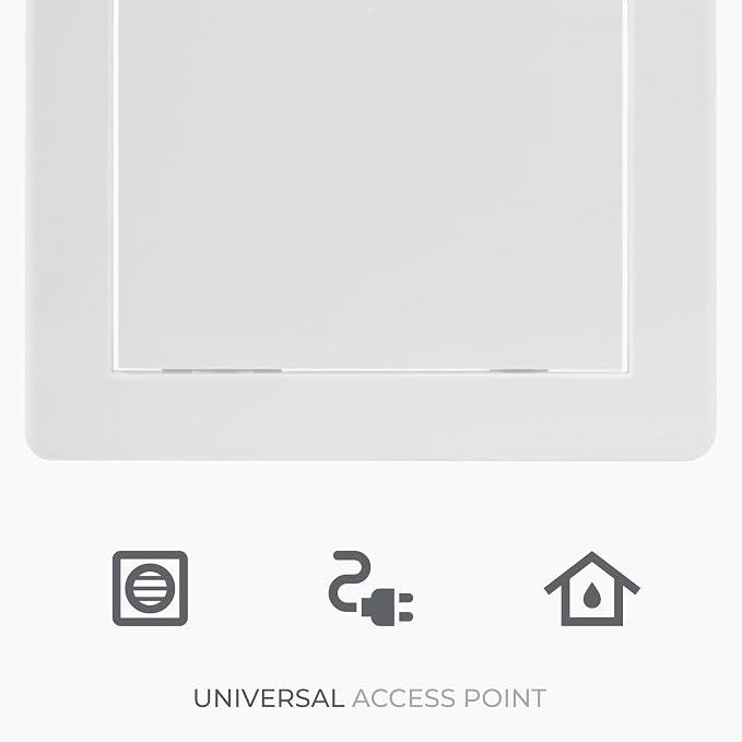 6x8 Inch White Access Panel for Drywall – ABS Plastic Square Wall, Ceiling - Image 6