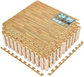 Sorbus Wood Grain Floor Tiles Foam Mat EVA Interlocking Mats Tile 3/8-Inch by Sorbus