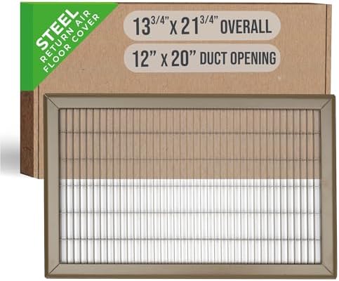 Fits 12x20 and 20x12 Duct Opening | Return Air Floor Grille by Handua | by Handua