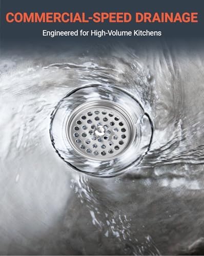 3-1/2" Garbage Disposal Strainer, Commercial Sink Basket - Image 4