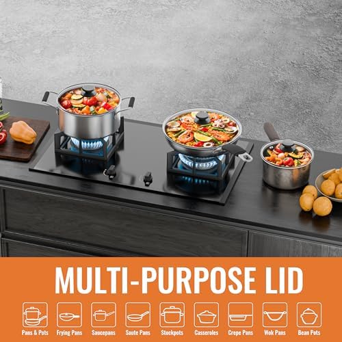 12 Inch Pan Lid For Pots Pans and Skillets, Cast Iron Skillet Lid, Large - Image 6