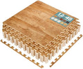 Sorbus Wood Grain Floor Tiles Foam Mat EVA Interlocking Mats Tile 3/8-Inch by Sorbus