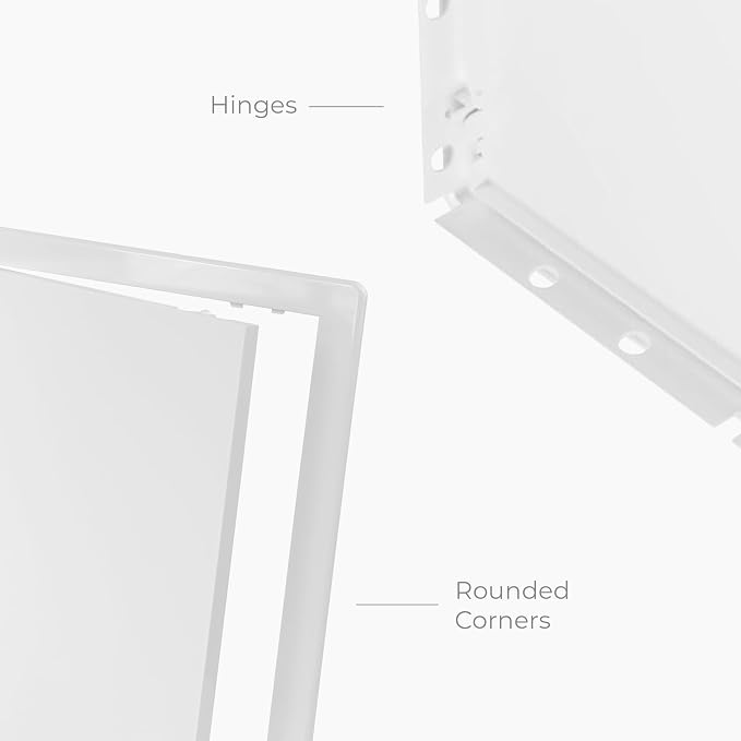 10x13 Inch White Access Panel for Drywall – ABS Plastic Square Wall, Ceiling - Image 5