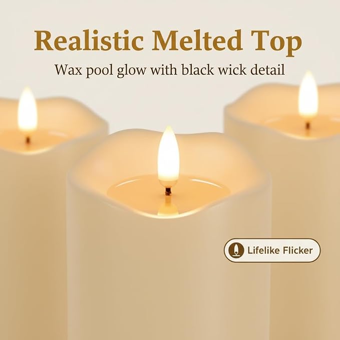 ANGELLOONG Battery Candles Flickering Flameless Candles - Image 3