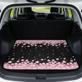 Black Cherry Blossom Heavy Duty Trunk Mat 29"x39" by Mintulipy