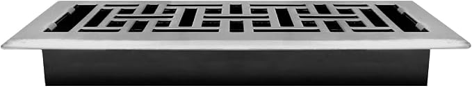 Decor Grates AJH410-NKL Oriental Floor Register, 4x10 Inches, Brushed Nickel - Image 3