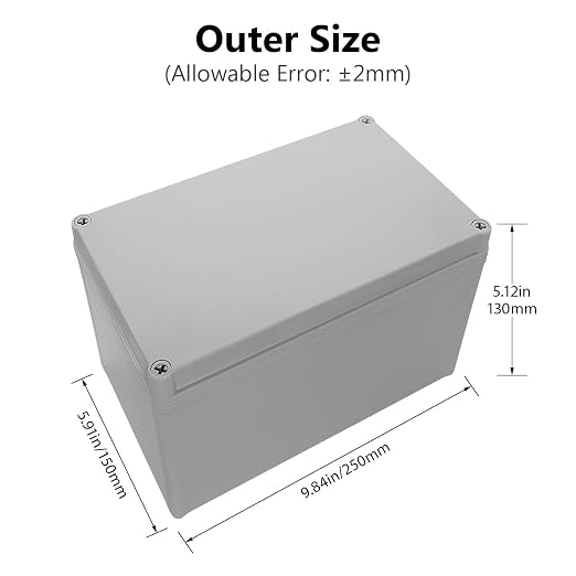 IP67 Waterproof Junction Box ABS Plastic Project Box Dustproof Electrical Box - Image 2