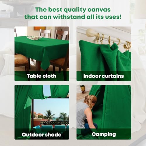 Canvas Drop Cloth for Painting 4x15 feet Pack of 1-8oz Painters Drop Cloths for - Image 4
