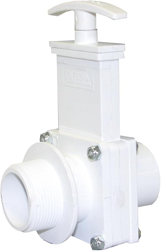 Valterra 6106 PVC Gate Valve, 1-1/2" MPT x Spig by Valterra