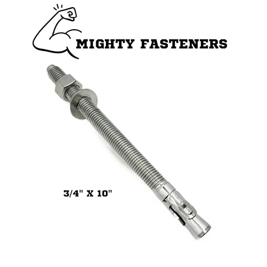 Mighty Fasteners Wedge Anchors – Heavy-Duty 304 Stainless Steel Expansion Bolts - Image 2
