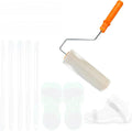 VKE 9in Self Leveling Spiked Roller, 53in Adjustable Telescopic Pole | Paint by Vke