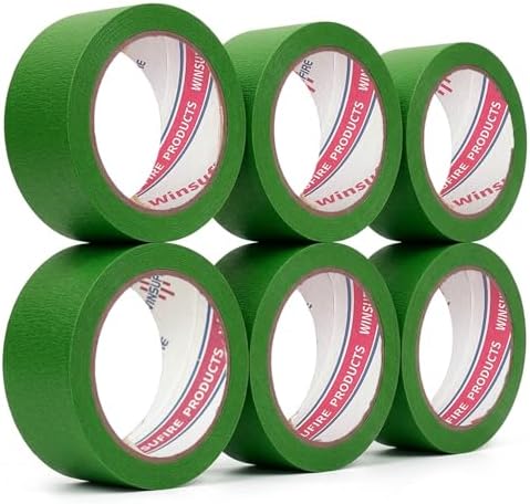 Green Masking Tape, Colored Painters Tape - Image 2