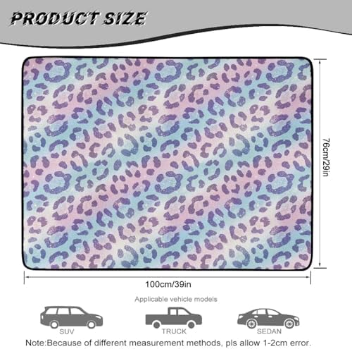 Pastel Leopard Universal Cargo Liner Gardening Trunk Mat Waterproof Cargo Liner - Image 7